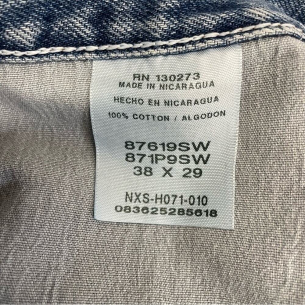 Vintage Rustler Denim Blue Jeans Men’s Size 38 x 29 medium wash distressed - Picture 5 of 10
